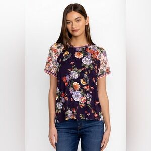 Johnny Was The Janie Favorite Raglan Tee- Elsa Size S